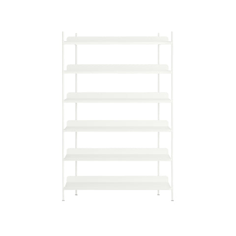 compile shelving unit by muuto in white