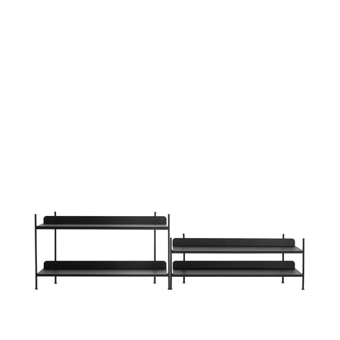 compile shelving unit by muuto in black