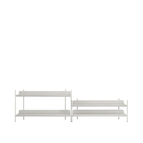 compile shelving unit by muuto in grey