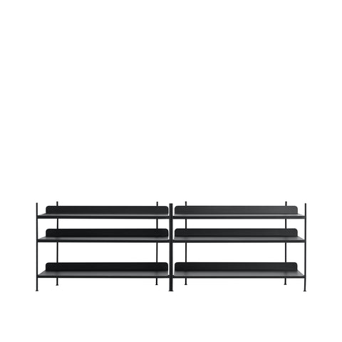 compile shelving unit by muuto in black