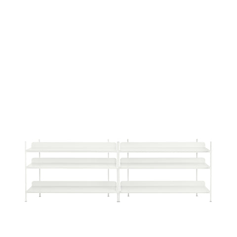 compile shelving unit by muuto in white