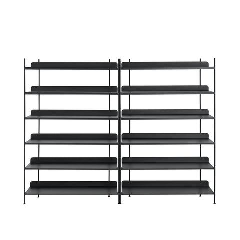 compile shelving unit by muuto in black