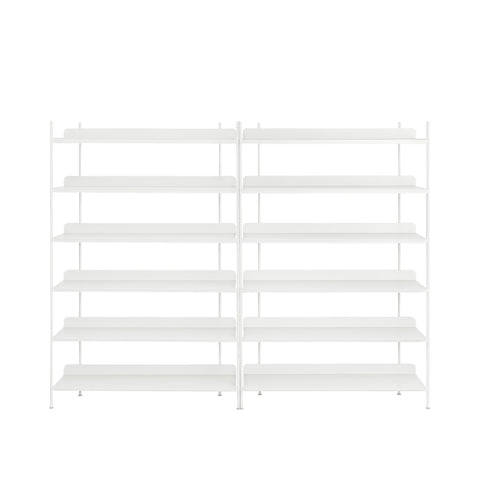 compile shelving unit by muuto in white