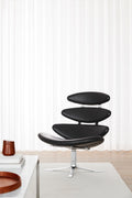 Iconic Danish lounge chair design by Poul M. Volther