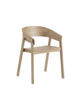 cover armchair by muuto in oak