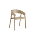 cover armchair by muuto in oak