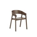 cover armchair by muuto in dark stained brown