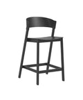 muuto cover counter stool in black