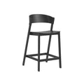 muuto cover counter stool in black