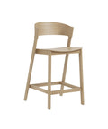 muuto cover counter stool in oak 