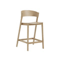 muuto cover counter stool in oak 