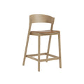 refine cover counter stool refine leather cognac and oak 