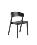 black cover side chair designed by muuto