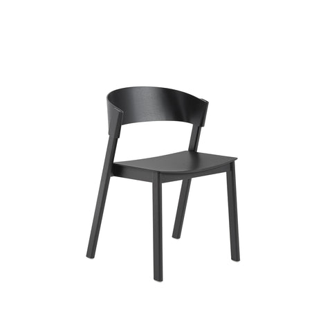 black cover side chair designed by muuto