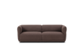 Front view of Fredericia Nami Sofa 2 seater in brown fabric