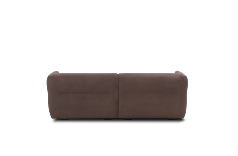 Back view of Fredericia Nami Sofa 2 seater showing soft rounded profile