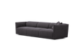 Fredericia Nami Sofa 3 seater angled front view in dark bouclé Scandinavian modular seating