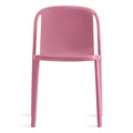 modern decade dining chair by Blu Dot in bubblegum