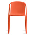 modern decade dining chair by Blu Dot in orange