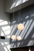 wohlert white ceiling pendant lamp designed by Vilhelm Wohlert for Louis Poulsen