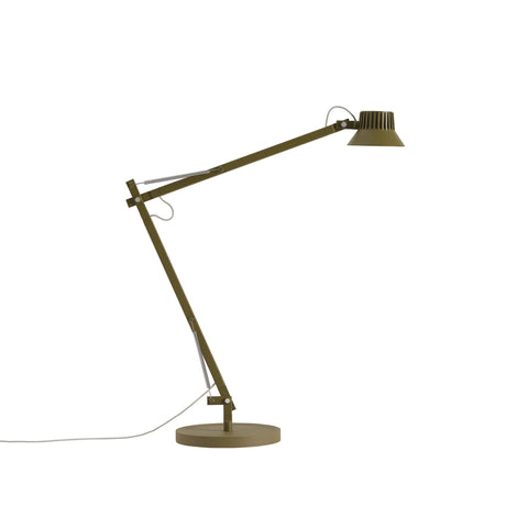 dedicate table lamp by muuto in brown green