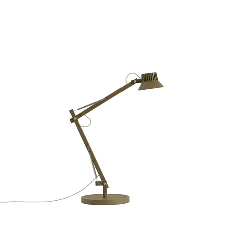 dedicate table lamp by muuto in brown green