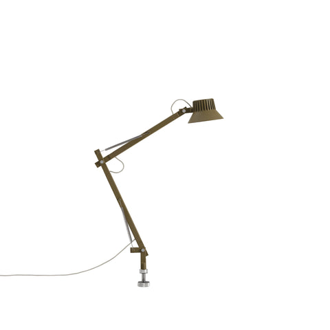 dedicate table lamp by muuto in brown green