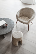 Marble Coffee Table and Danish Lounge Chair by Fredericia Furniture