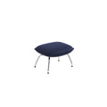 muuto doze ottoman with tube base in balder 782 upholstery and chrome base