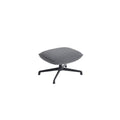 muuto doze ottoman with swivel base and ocean 80 upholstery and anthracite black base