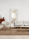 Mid-century style EJ220 Sofa upholstered in wool