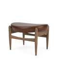 elizabeth ottoman with walnut base and dakar 0329 leather designed by ib kofod larsen for audo copenhagen