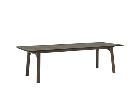 earnest extendable dining table in dark stained oak by muuto