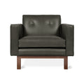 embassy chair in black leather by Gus* Modern