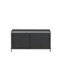 muuto enfold sideboard in anthracite black and black