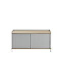 muuto enfold sideboard in grey and oak