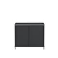 muuto enfold sideboard in anthracite black and black frame