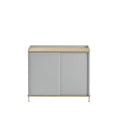 muuto enfold sideboard in grey and oak