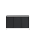 muuto enfold sideboard in anthracite black and black 