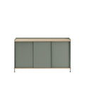 muuto enfold sideboard in dusty green and oak