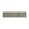 muuto enfold sideboard in dusty green and oak