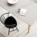 ana dining table with almond laminate top and oak legs by fredericia furniture