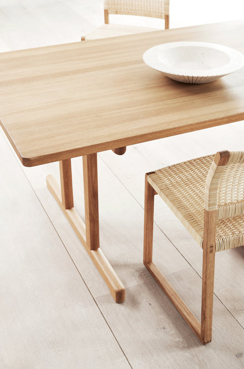 borge mogensen shaker table and dining chairs for fredericia furniture