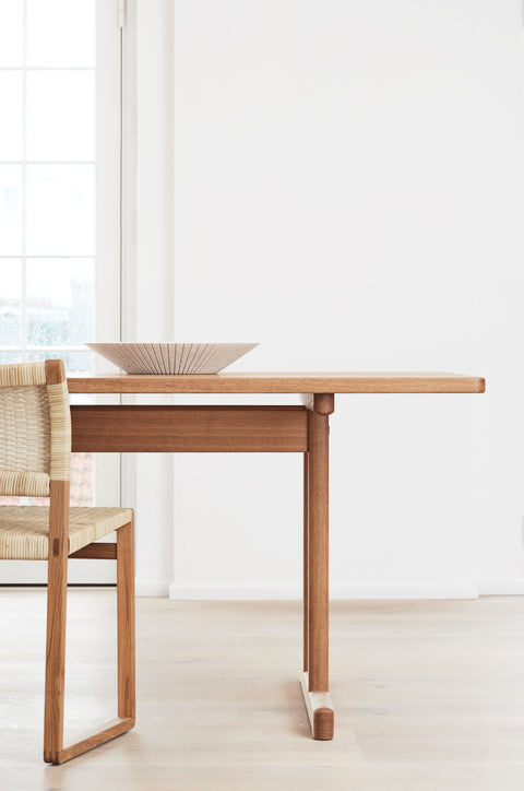 borge mogensen dining table and dining chairs for fredericia furniture