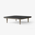 Fly SC11 Coffee Table by &Tradition in Smoked Oiled Oak with Honed Nero Marquina Marble Top – designed by Space Copenhagen.
