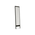 Form & Refine A Line Mirror, Black Stained Oak, solid oak floor mirror, three-quarter view on white background