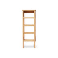 Form & Refine A Line Shoe Rack 35, Oak, narrow oak shoe rack, three-quarter view on white background