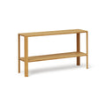 Form & Refine Leaf Shelf 1x2, Oak, solid oak shelving unit, three-quarter view on white background