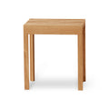 Form & Refine Lightweight Stool, Oak, solid oak stool, three-quarter view on white background