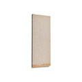 Form & Refine Rim Pinboard 60x145, Oak, tall oak-framed pinboard, three-quarter view on white background